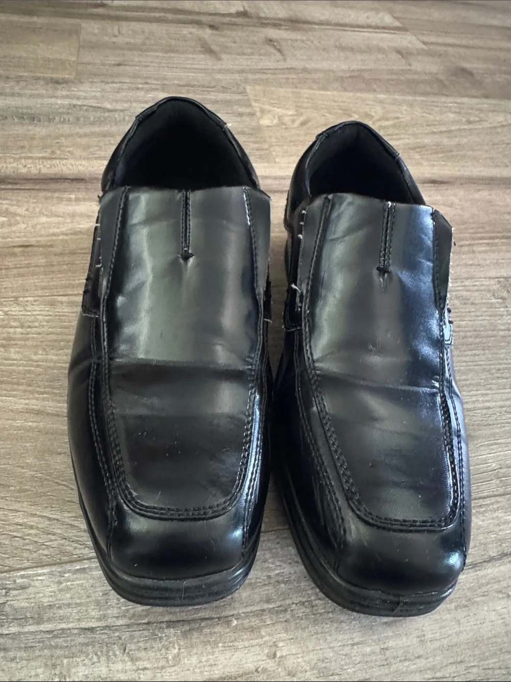 Deer Stags Boys Black Slip-On Dress Loafers Size 6M